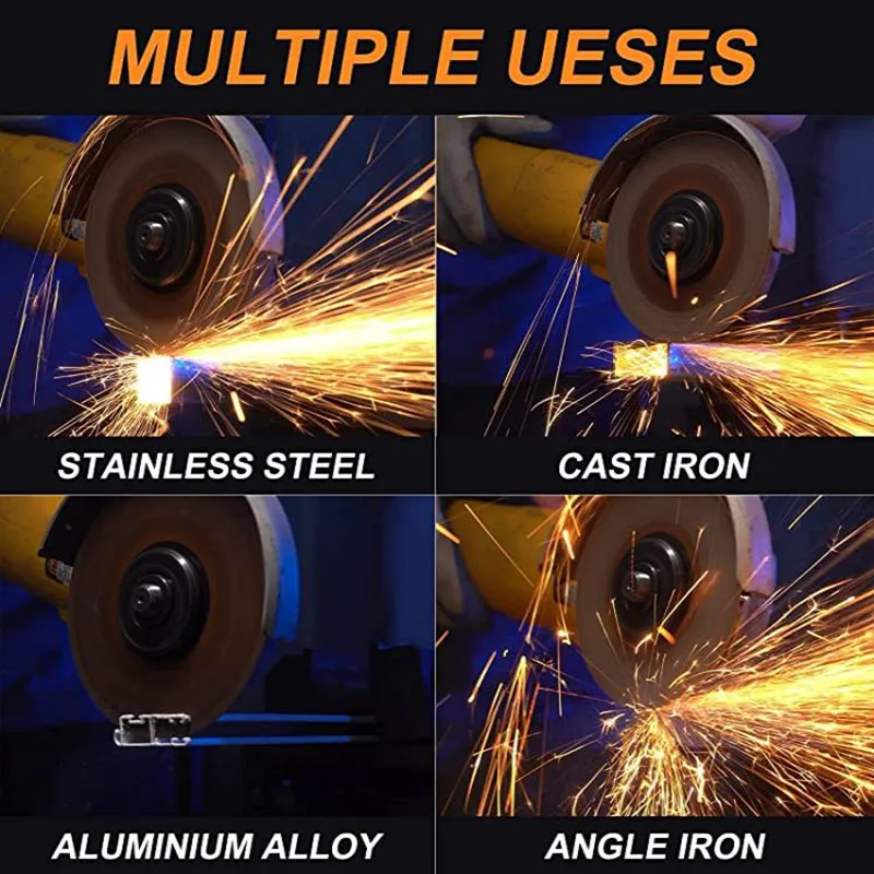 JUSTINLAU 1PC 100/115/125mm Diamond Saw Blade Metal Brazing Iron Steel Bar Stainless Steel Cutting Disc Cutting Wheel Tool