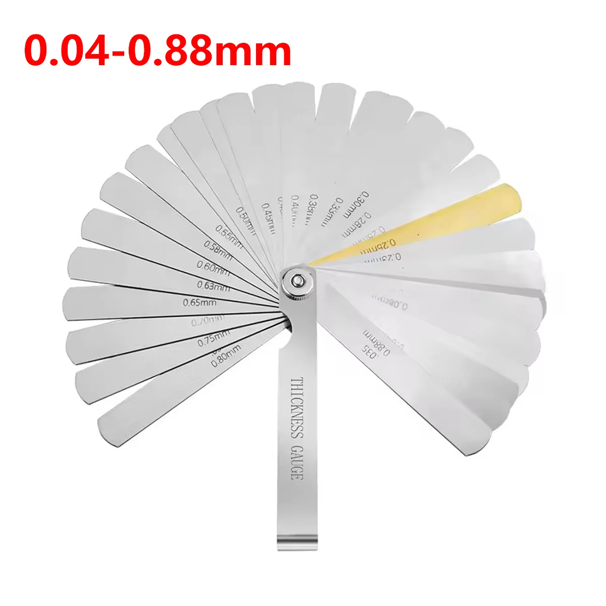 

Набор из 32 лезвий, щуп из нержавеющей стали, 0,02-1,0 мм, 0,04-0,88 мм, метрический щуп, измерительный инструмент
