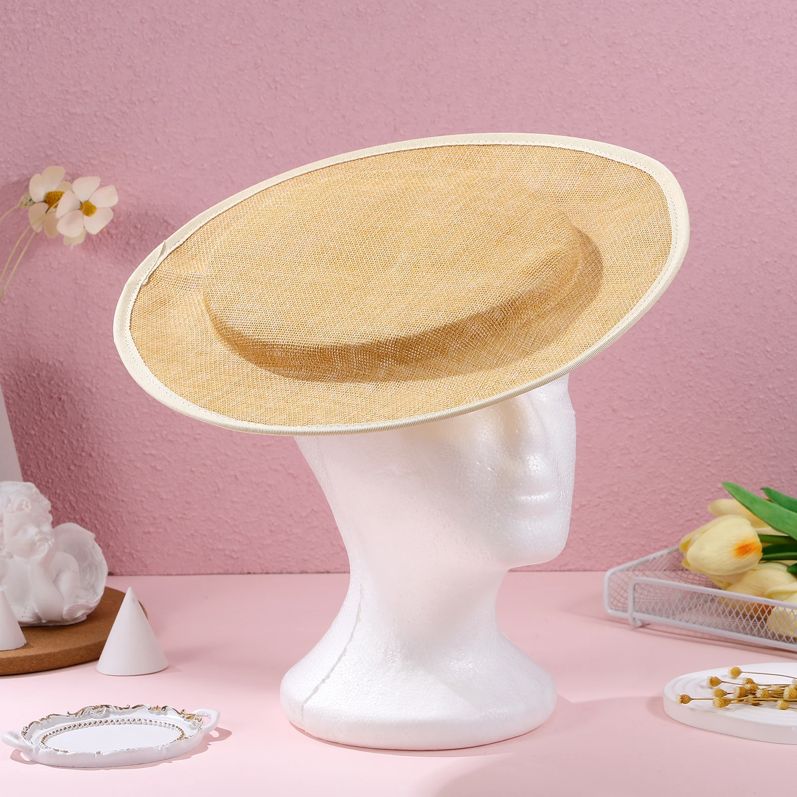 

Sinamay Hat Bottom for DIY Diy Hat Hats Fascinators Headpieces Women Straw Millinery Craft Eco Friendly Material