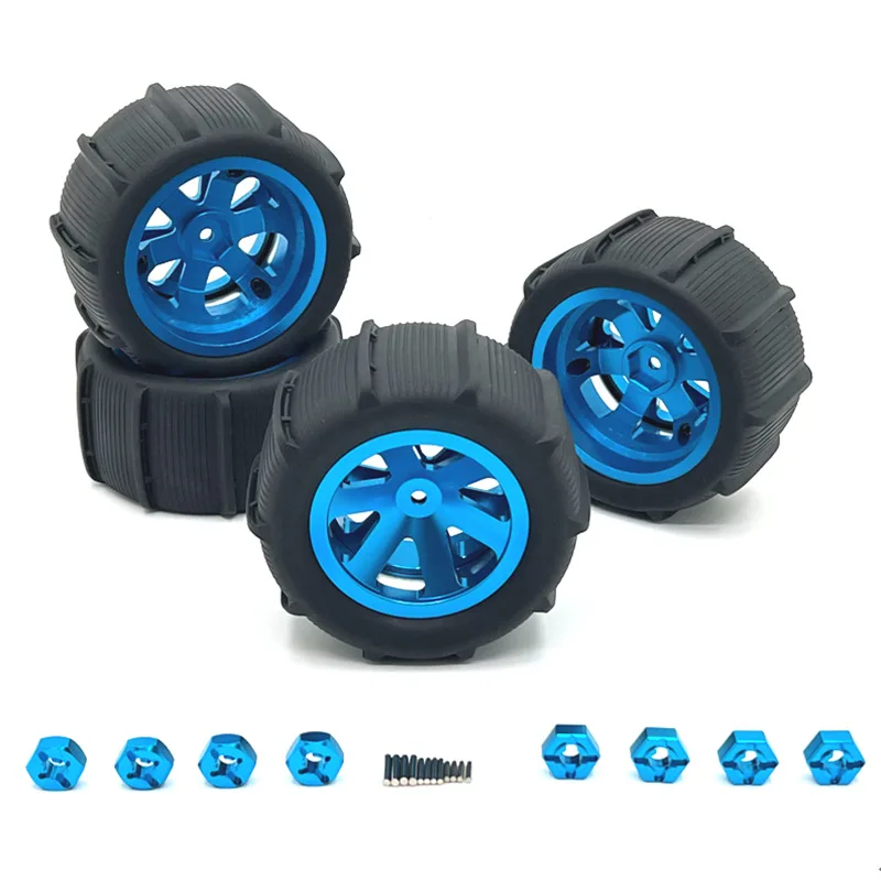 Metal Upgraded Tire Clamp Wheels For MJX WLtoys SCY JJRC RIaarIo LC HuanSu and other RC Car Parts