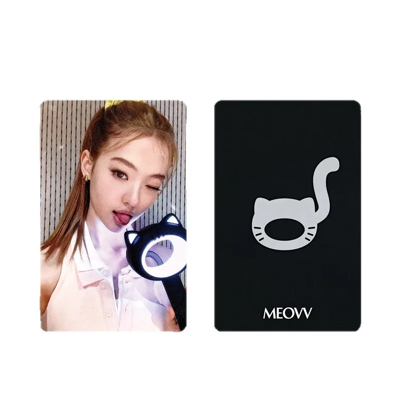 5 قطعة/المجموعة Kpop MEOVV بطاقة عصا الضوء فيلم مشرق مزدوجة الجانبين الطباعة بطاقة لومو المشجعين جمع هدية عالية الجودة HD بطاقات الصور #5