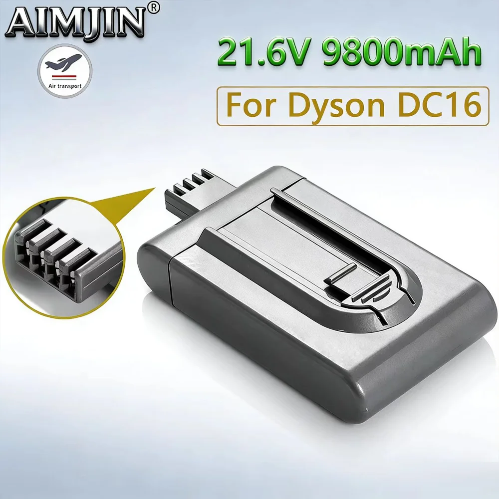 

9800mAh 21.6V lithium-ion rechargeable battery for Dyson vacuum cleaner DC16 DC12 12097 BP01 912433-01 L50 replacement battery