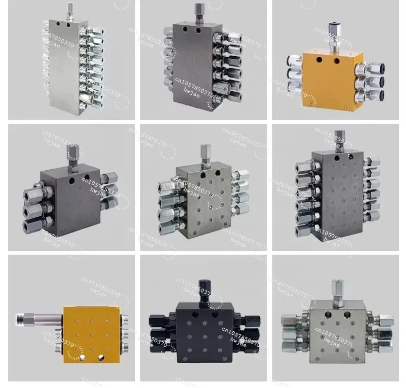 For JPQ Grease Distribution Valve, Progressive Grease Distributor Block for Progressive Lubrication System Way of JPQA-9