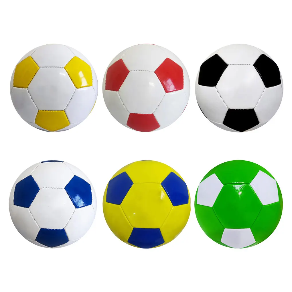 

Soccer Ball With Soft PVC Cover Size 5 For Kids And Adults Competition Football Training Outdoor black and white