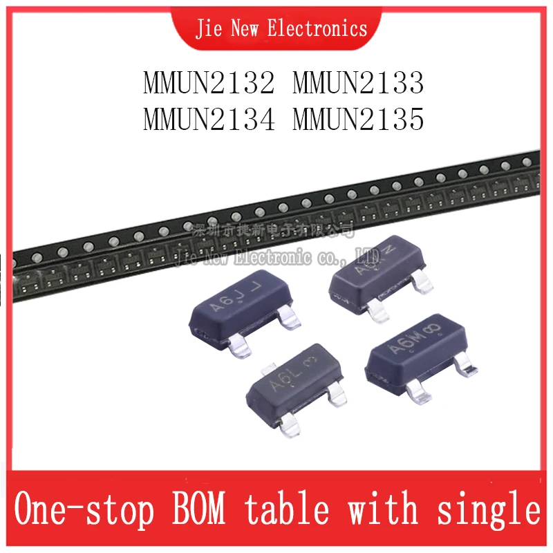 50Pcs Sot-23 Mmun21…