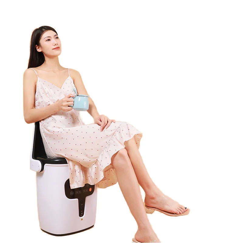 Adjustable Far Infrared Spa Chair with Moxibustion Bucket Smokeless Evaporative Health Herbs Yoni Steam Vaginal Steamer