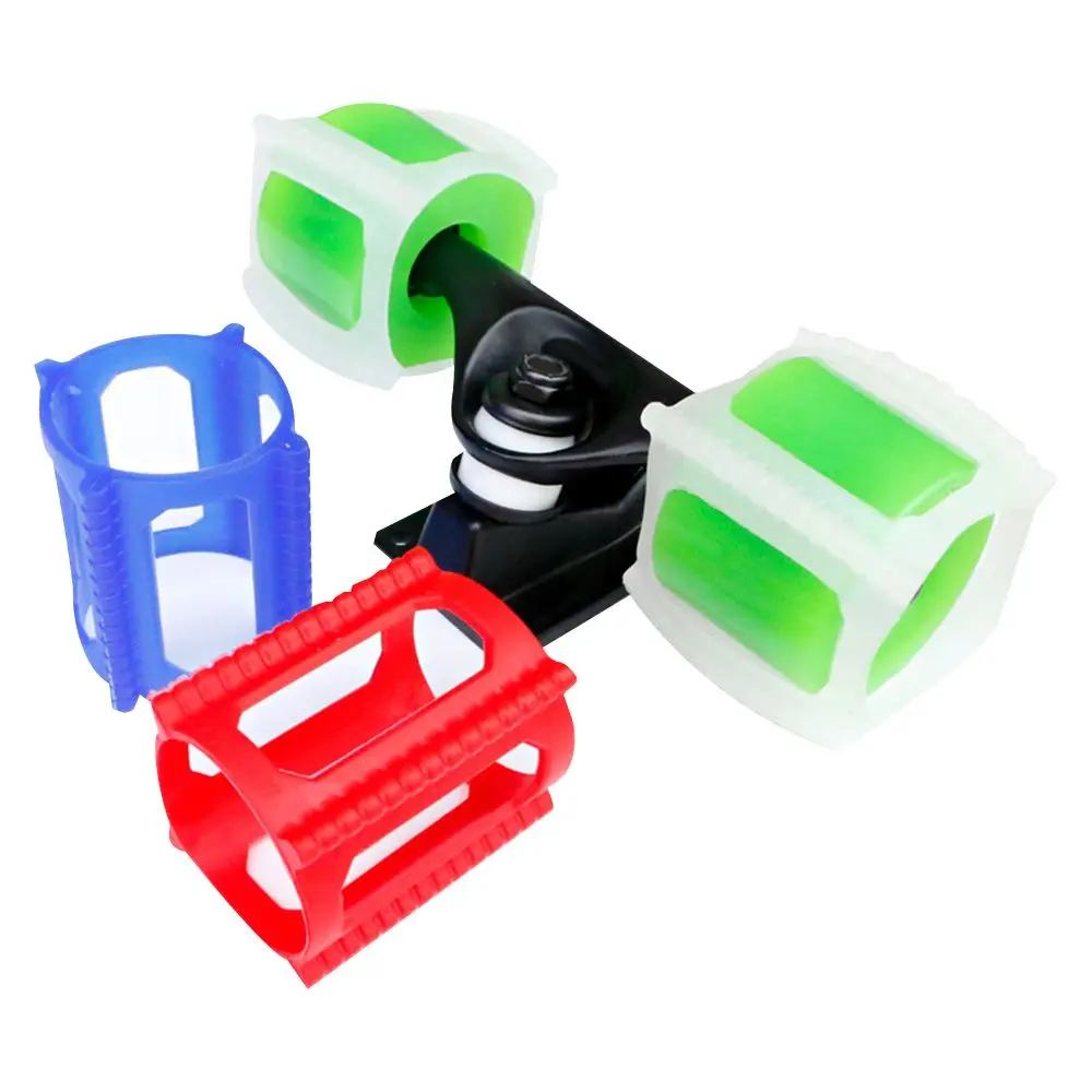 Kualitas Tinggi Aksesori Skateboard Pelatih Perlindungan Berbantuan Kunci Roda Penutup Roda Skateboard Pelatih Trik Skateboard