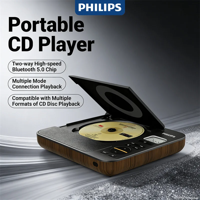 

Новый портативный беспроводной Bluetooth-динамик Philips EXP5608 с поддержкой CD/USB/TF, домашняя настольная аудиосистема HiFi Stereo MP3, громкоговоритель с длительным временем работы от батареи
