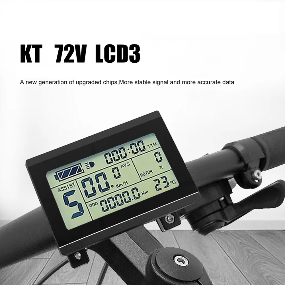 

For KT-LCD3 For KT Controller Instrument Panel Electric Bicycle LCD Backlight Color Cycling Speed And Mileage Readout