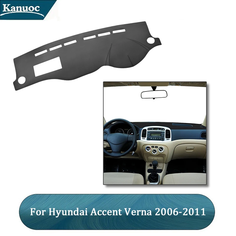 

Car Styling Interior Accessories For Hyundai Accent Verna 2006 2007 2008 2009 2010 2011 Dash Mat Dashboard Cover Dashmat