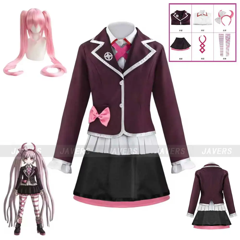 

Игра Utsugi Kotoko Косплей Костюм Парик Японское Пальто Рубашка Юбка JK Школьная Униформа Комплект Женский Kawaii Campus Костюм Для Хэллоуина