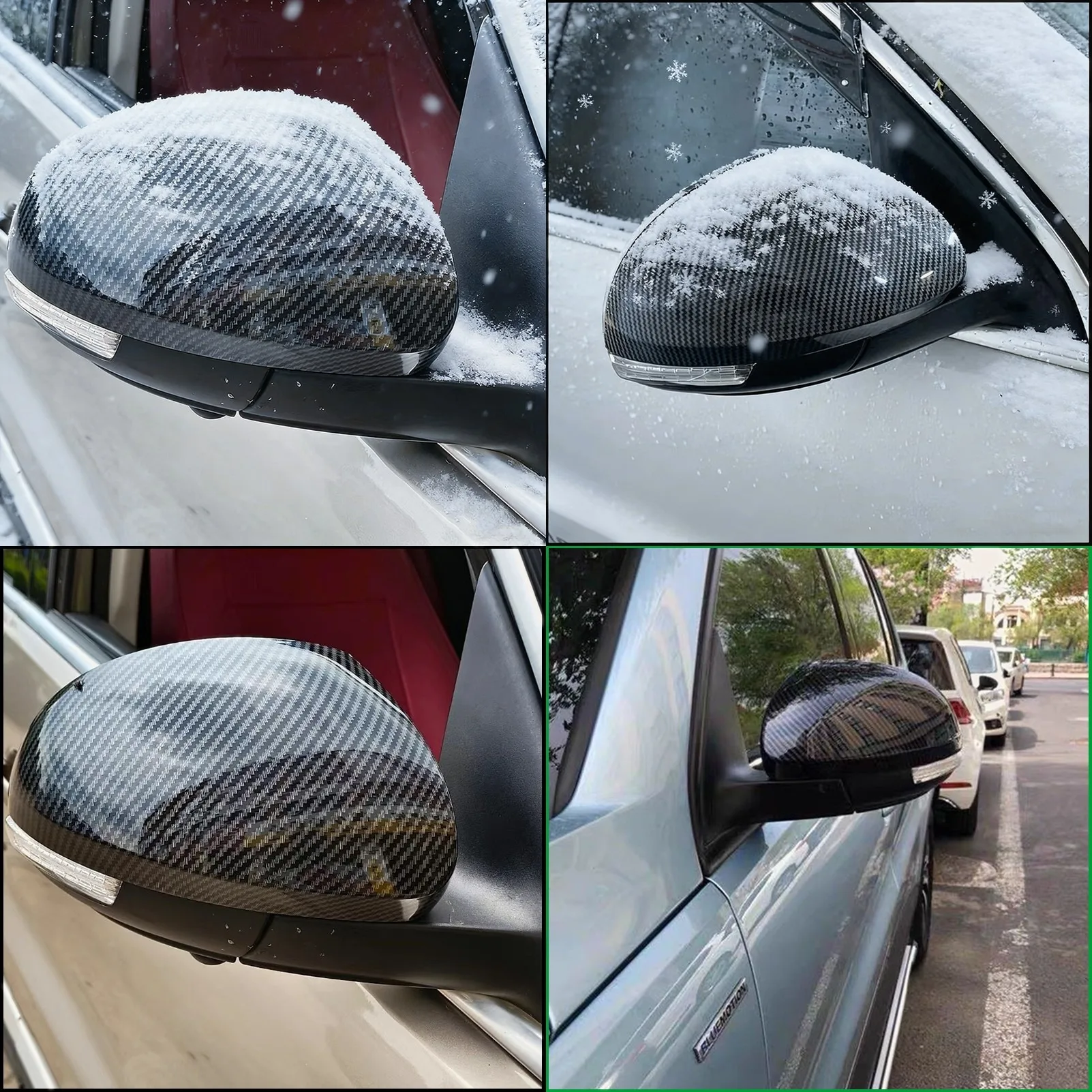 

Car Styling For Volkswagen Tiguan 2008-2015 Rearview Mirror Cover Cap Housing Replace Types Decorative Auto Parts Accessories