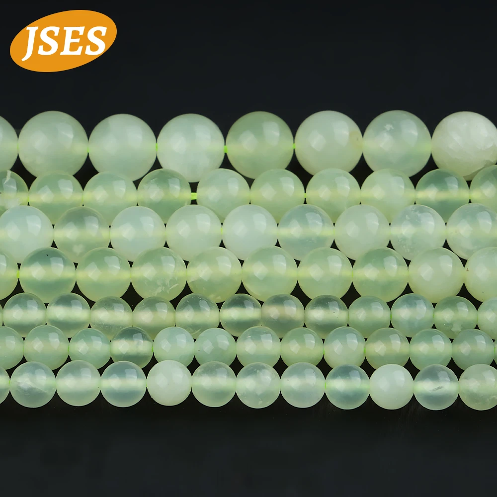 Natural Xiuyan Jade Serpentine Loose Stone Beads for Jewelry Making Bracelet Necklace Handmade DIY Accessories Charms 4/6/8/10mm