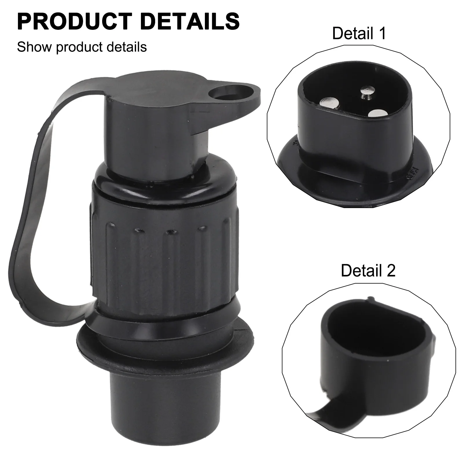 3 Pin Waterproof Connector,Silicone Waterproof Rubber Gasket 3Pin Connects Tail, Brake, Reverse, Turn Signals, Brakes And Auxili