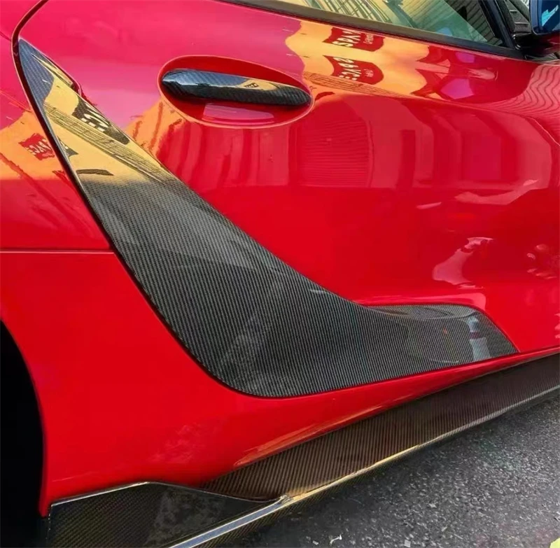 لتويوتا سوبرا A90 A91 ReaI ألياف الكربون الجافة الجسم الجانب صب المفسد عدة
