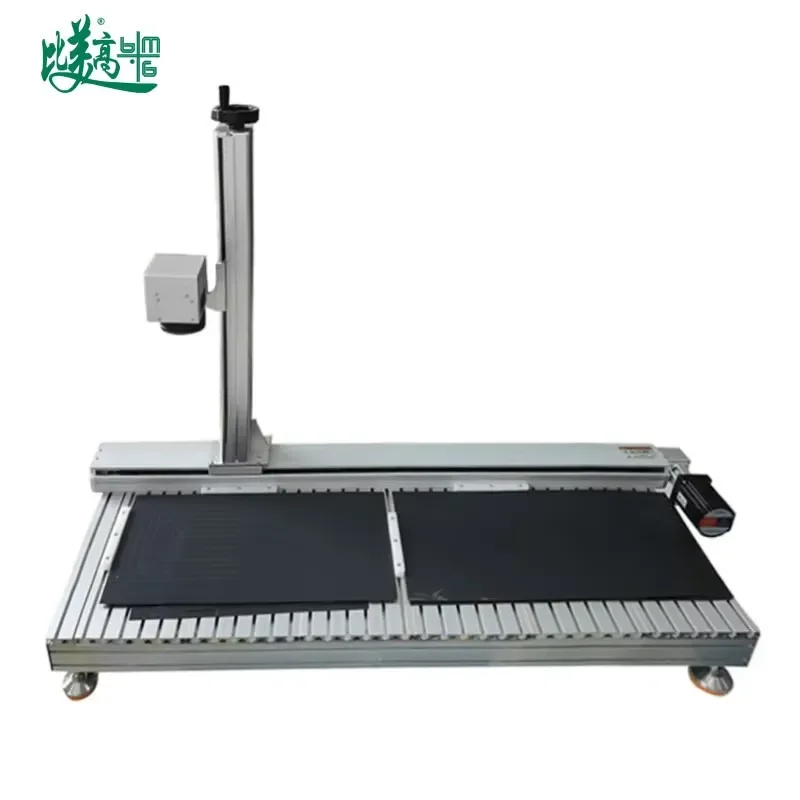 100W High-Power Portable Fiber Marking Equipment 300*300mm for Tiles Ceramics Coated Metals Manufacturer Custom