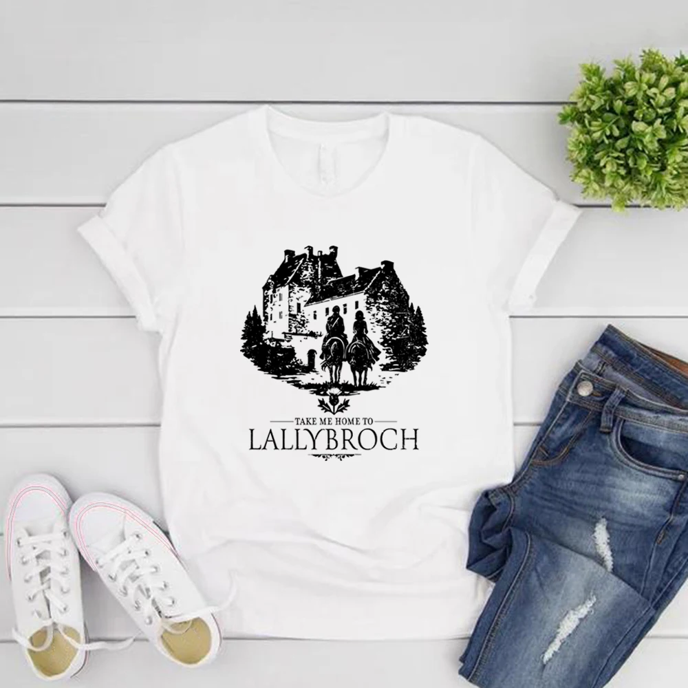 Take Me Home To Lallybroch Tshirt Outlander T-Shirt Fraser's Ridge Gift Women Tshirts Casual Short Sleeve T-Shirt Vintage Tees