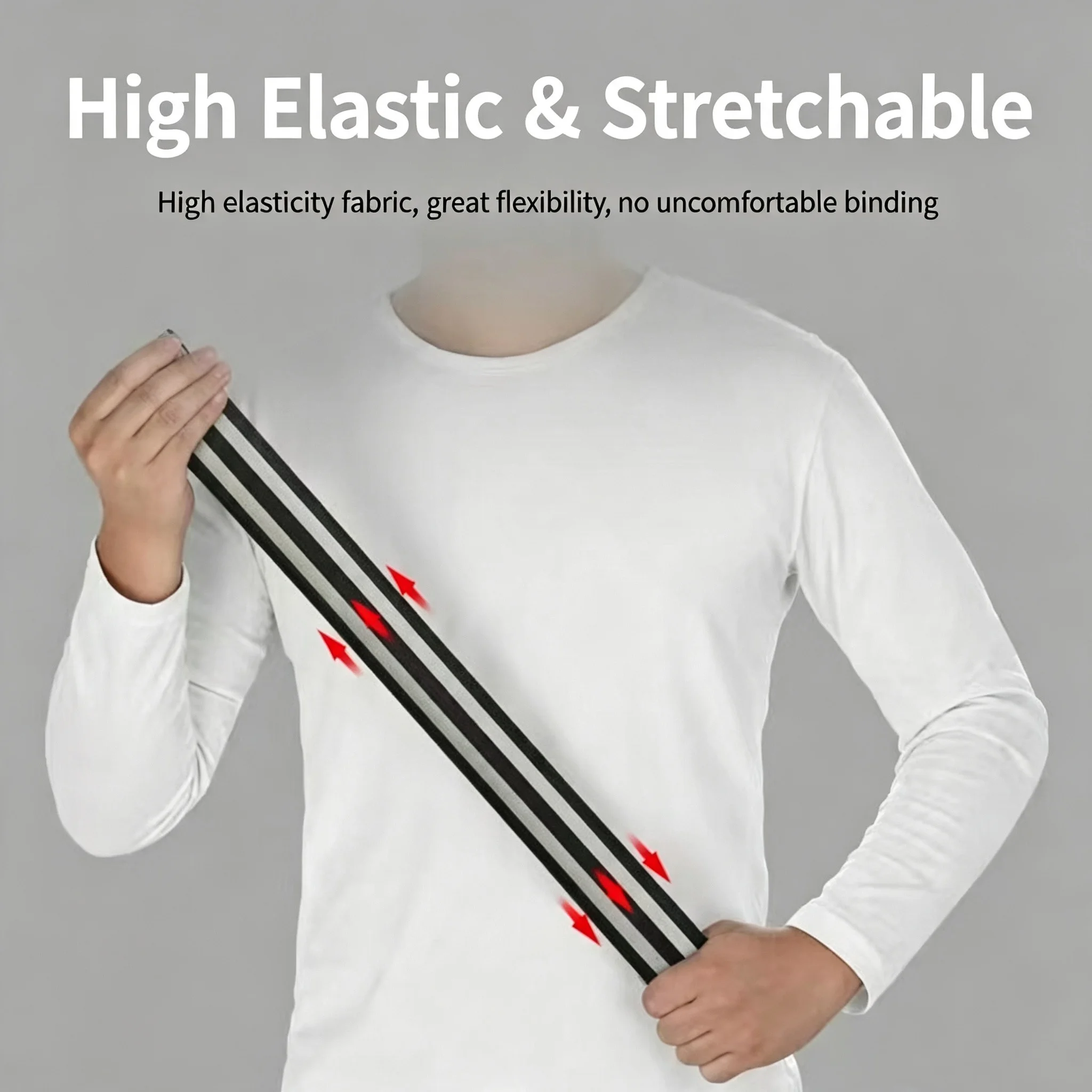 Reflective Elastic Armband Wristband Adjustable Safety Strap For Cycling Running Outdoor Sports Ankle Belt