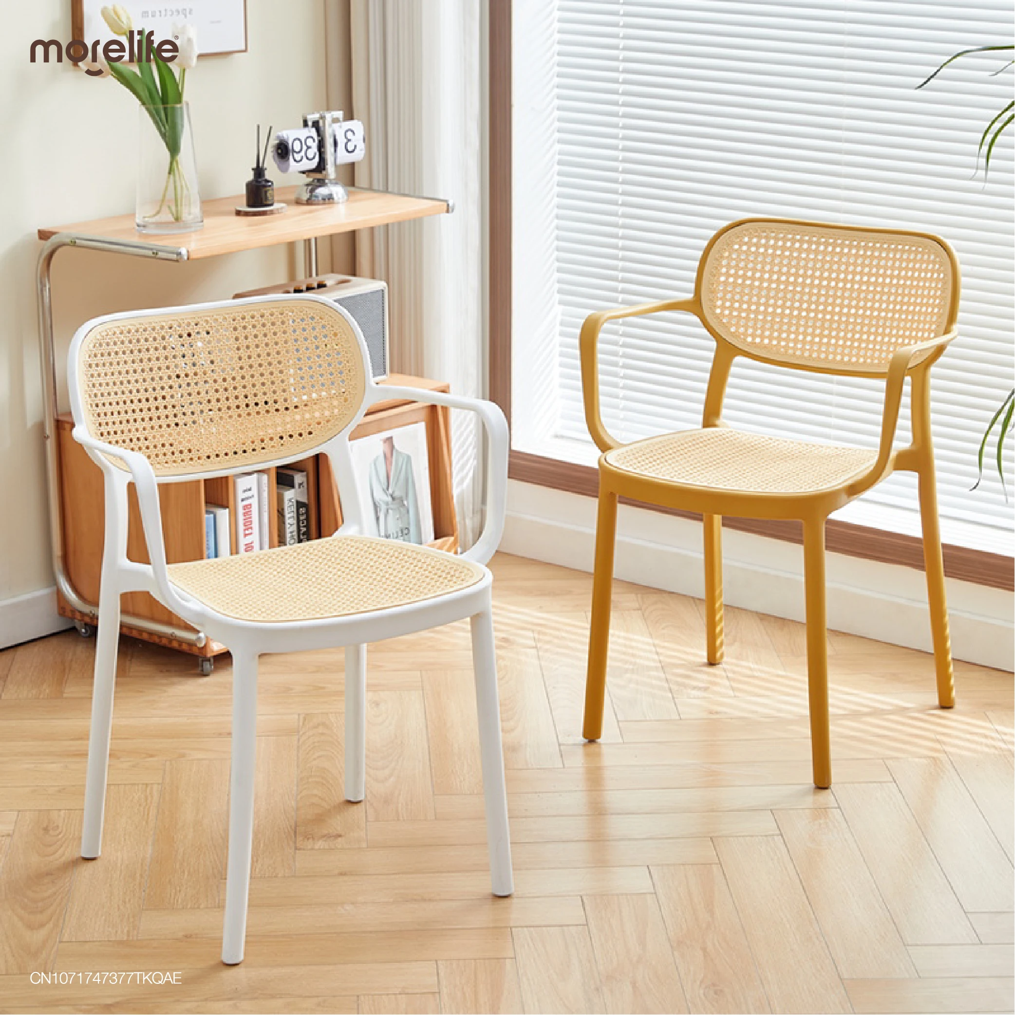 Backrest Plastic Dining Chair Post  Bar Chair Dressing Chair Leisure Office Computer Dining Chair Modern Minimalist Dining Room