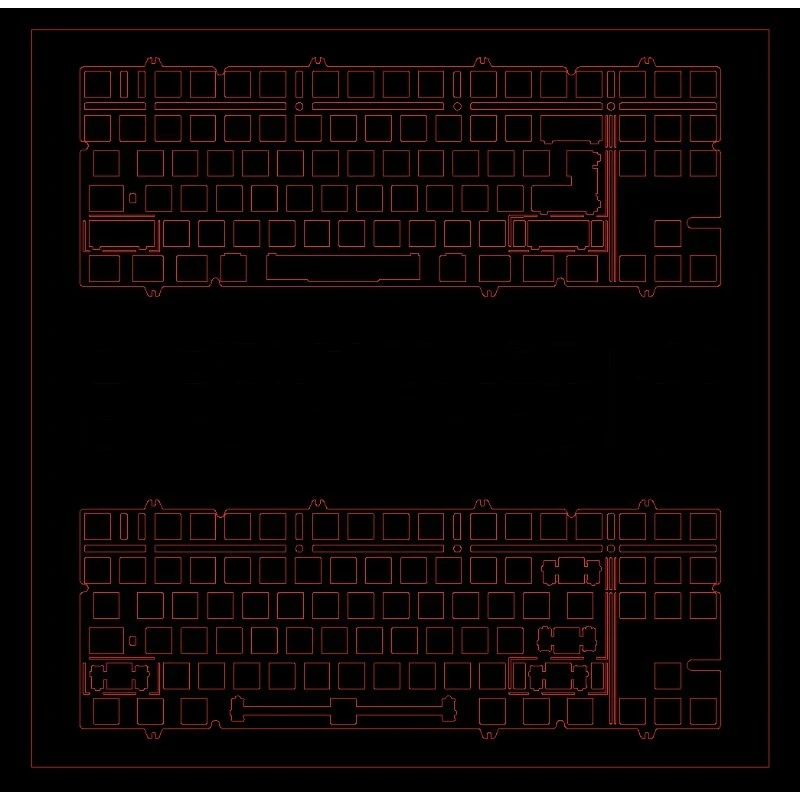 NEO80CU Keyboard Positioning Board Customization FR4 Aluminum Copper Carbon Fiber PEI Brass for Mechanical Keyboard Accessories