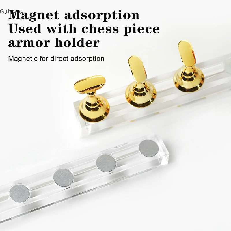 

[YU]1Pcs Magnetic Nail Holder Practice Display Stand Acrylic Crystal Showing Shelf Nail Art Tool Colorful Nail Polish For Novice