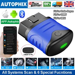 AUTOPHIX 3910 Car Code Reader Bluetooth OBD2 Scanner All Systems Diagnostic Tool Fit For BMW/MINI/Rolls Royce Battery Check