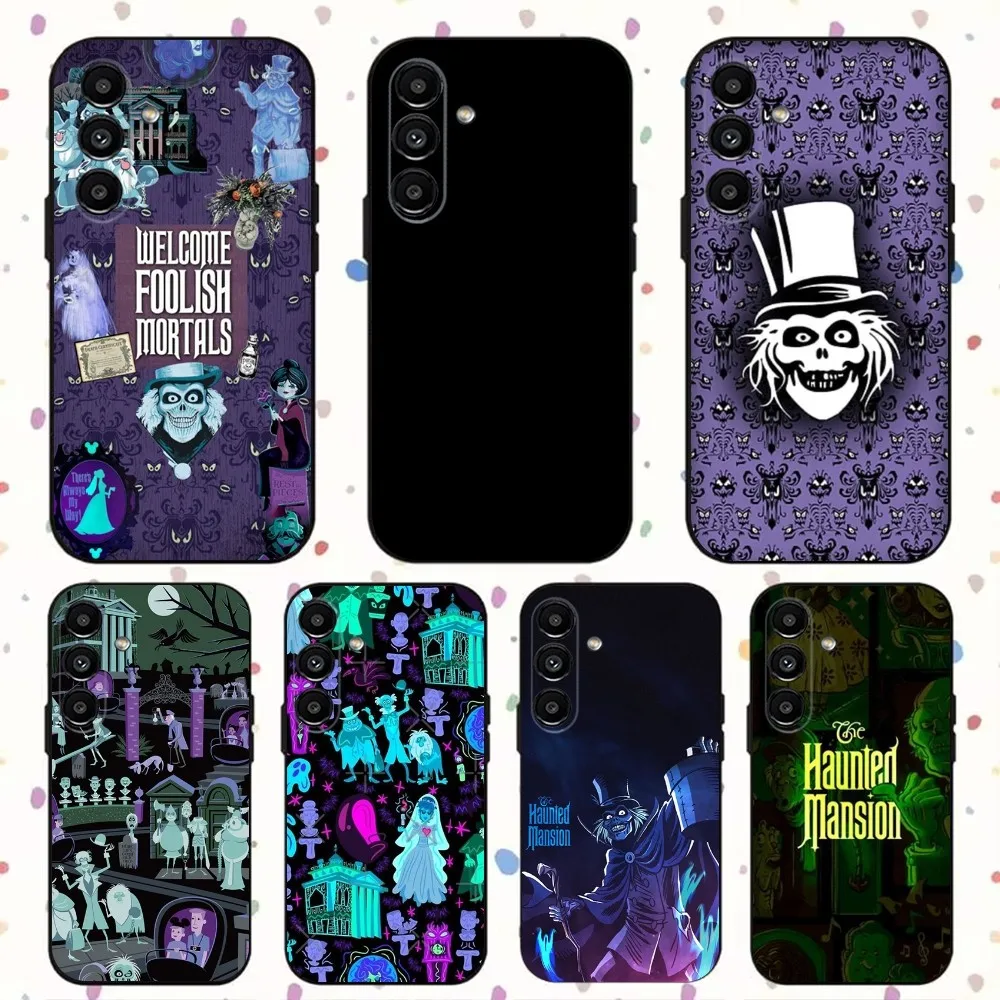 H-Haunted Mansion  Phone Case For Samsung S24,S21,S22,S23,S30,Ultra,S20,Plus,Fe,Lite,Note,10,9,5G Black Soft Cover