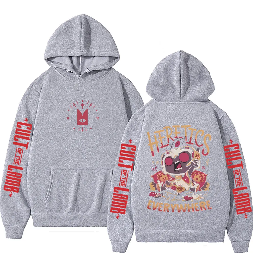 Hot Sale Game Cult of The Lamb Graphic Hoodie Fans Gift Men Women Casual Hooded Sweatshirt Male Cute Oversized Pullover Hoodies view 4