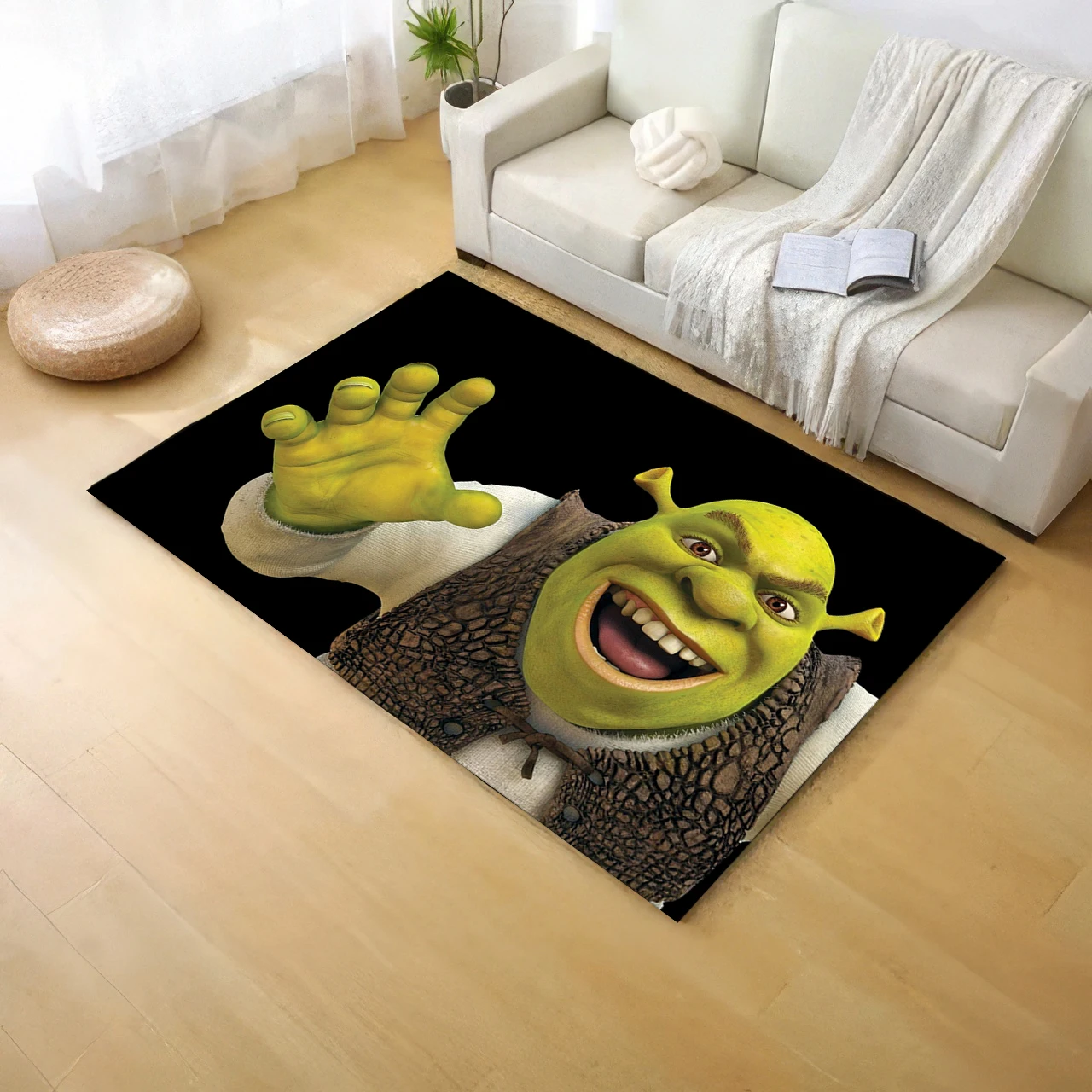 M-monster S-Shrek Printed Carpets Non-slip Multi Function carpet Living Room Rugs Entrance Floor mat Home Kitchen Hallway Decor