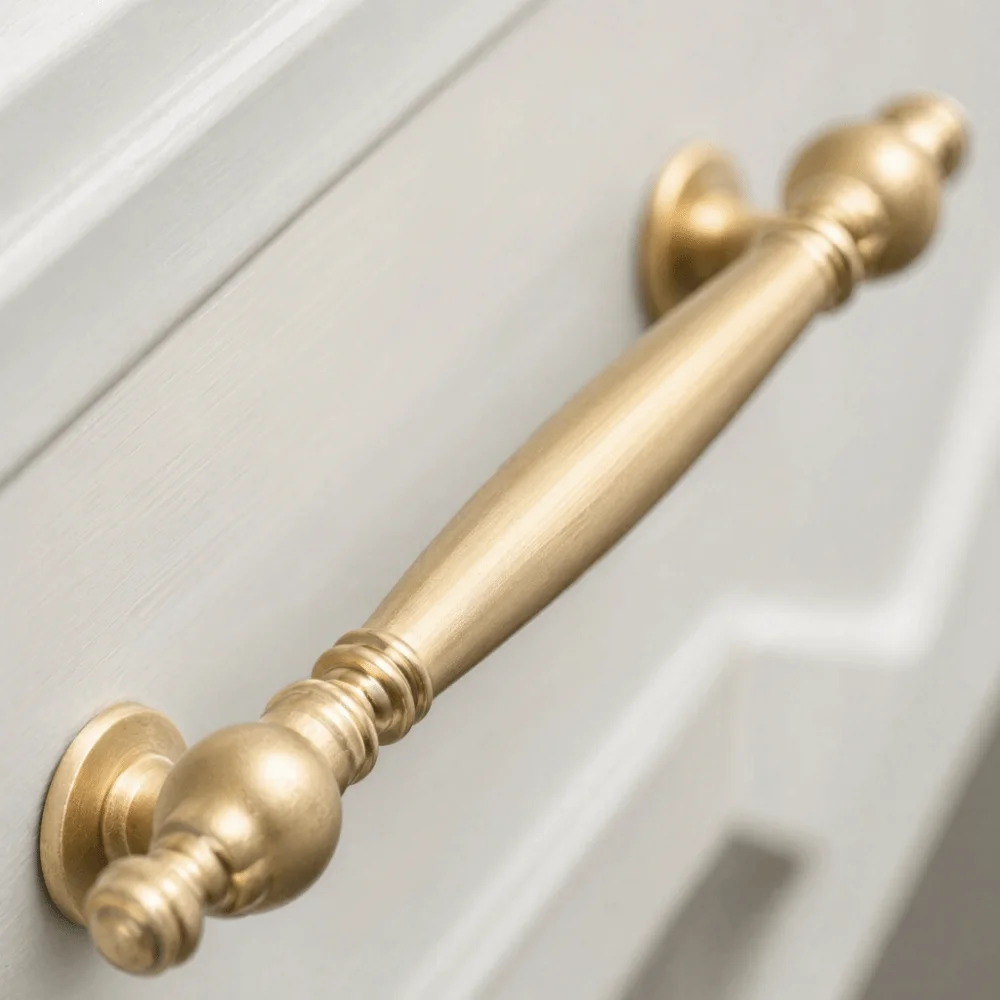 Zinc Alloy Cabinet Bar Pulls French Nordic Style Luxury Design Kitchen Cabinet Knobs Premium Hardware Door Pull Handles