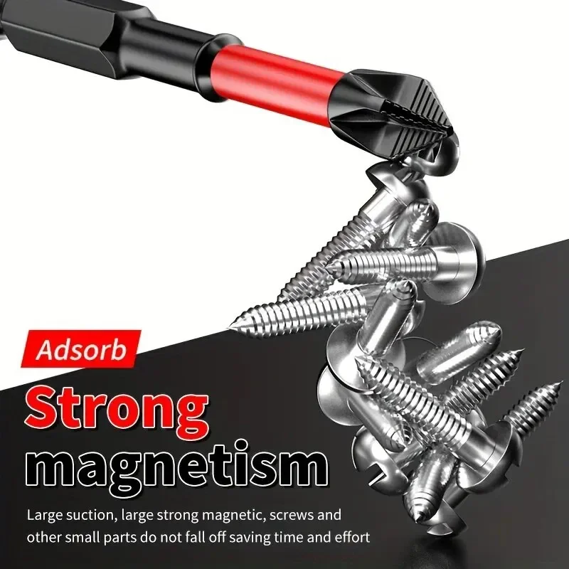 Magnetic Anti-shock Batch Head High Hardness Non-Slip Impact Bits Cross Screwdriver 25/50/65/70/90mm Screwdriver Set