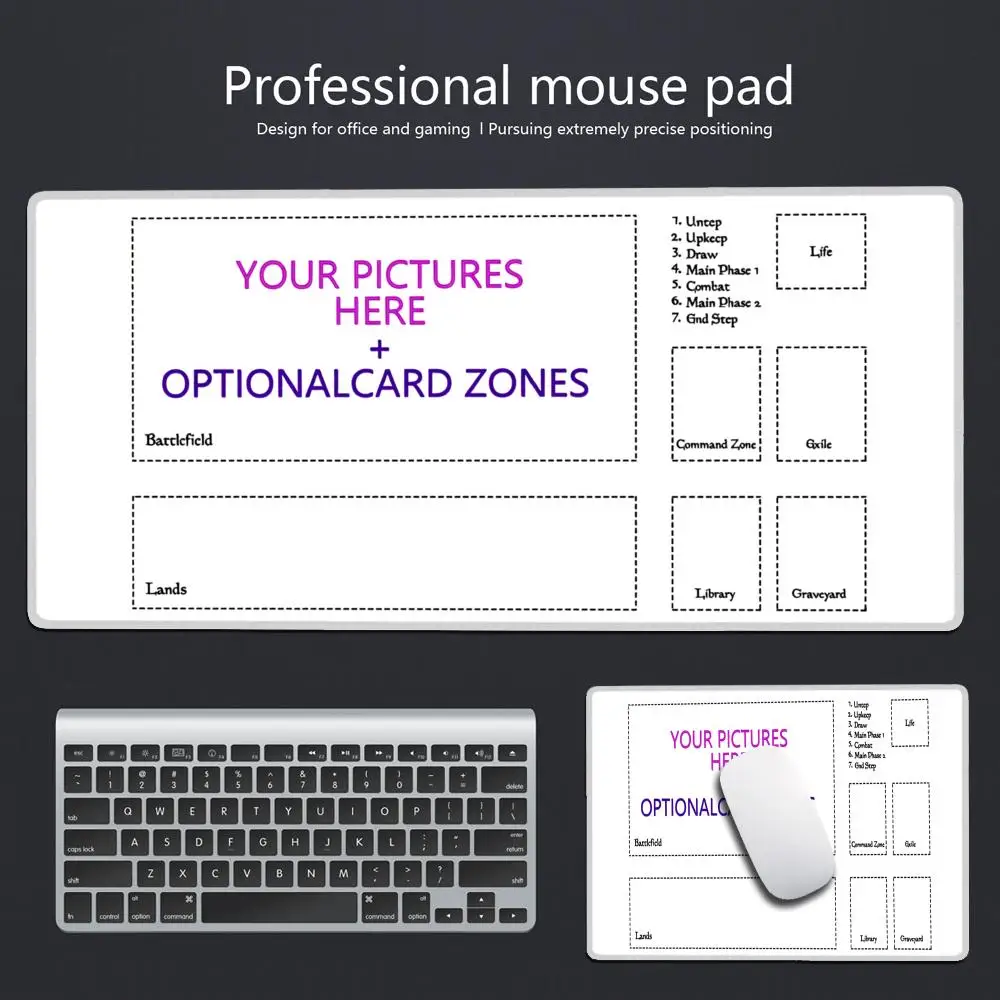 DIY Large Mouse Pad Custom Printed Non-Slip Rubber Desk Mat Waterproof Desktop Personalized Gift for Friend Office Game HYBXAXC