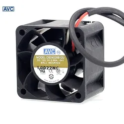 1 sztuk 4028 40mm podwójne łożysko kulkowe wentylatora DB04028B12U 1U obudowa serwera wentylator 12V 0.66A 40*40*28mm dla AVC