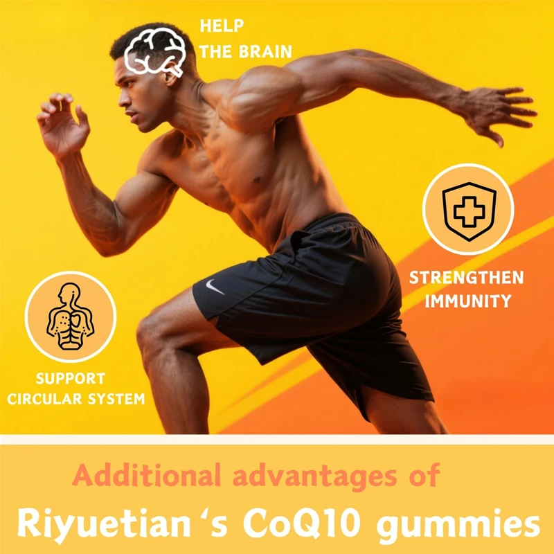 Coenzyme Q10 Supplement - Antioxidant, Panthenol Coenzyme Q10 Gummies - Vegetarian