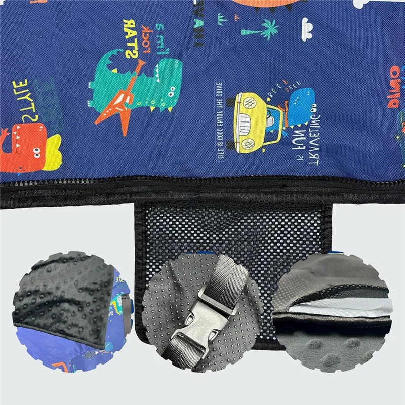 AA01-سرير طائرة للأطفال الصغار، سرير طائرة للأطفال مع لحاف للأطفال، سرير طائرة آمن ومريح للأطفال الصغار، موسع مقعد بطابقين #4