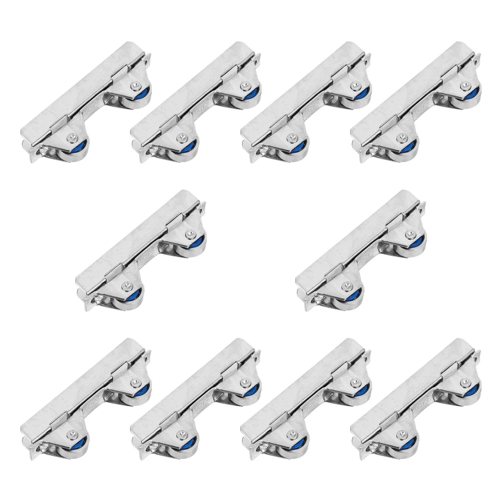 10Pcs Assembly Glass Sliding Door Roller Pulley Strong Load Bearing Smooth Glide for 6Cm Thick Showcase Window Replacement