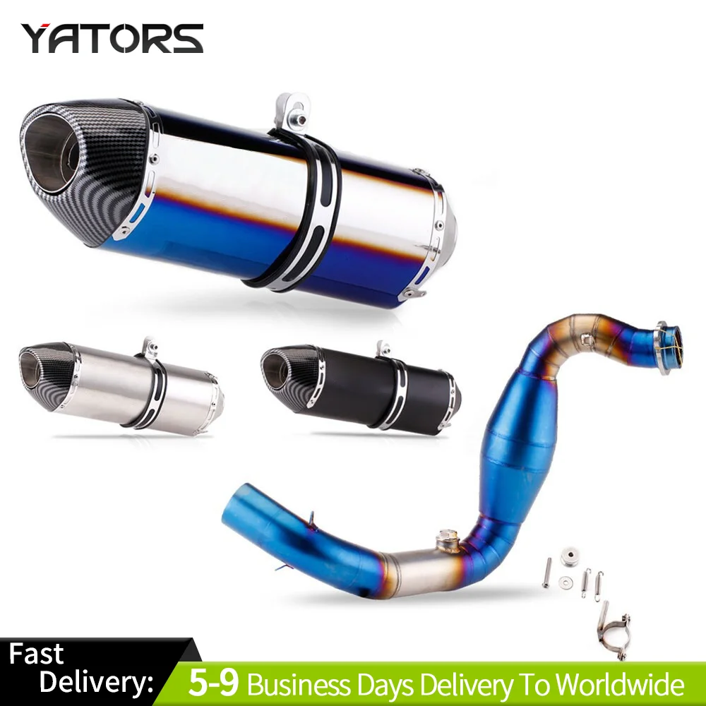 العادم منتصف وصلة الأنابيب الخمار نصائح 420 مللي متر نظام لسيارات BMW G310R G310GS 2016-2023 أنظمة العادم أنابيب العادم #1