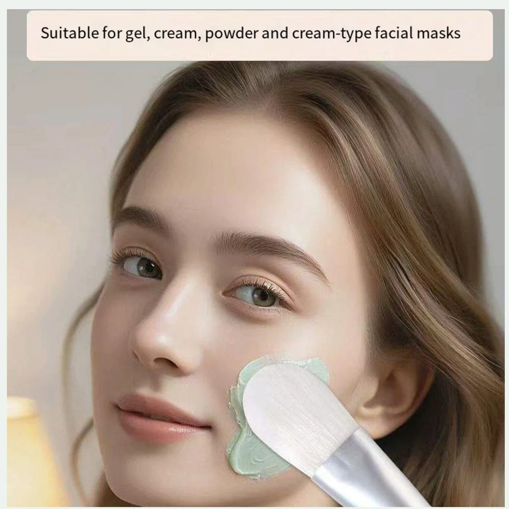 Make-upborstel met zachte haren van kunstvezels, maskerborstel, littekenloze foundationborstel, zacht en niet-irriterend voor het gezicht