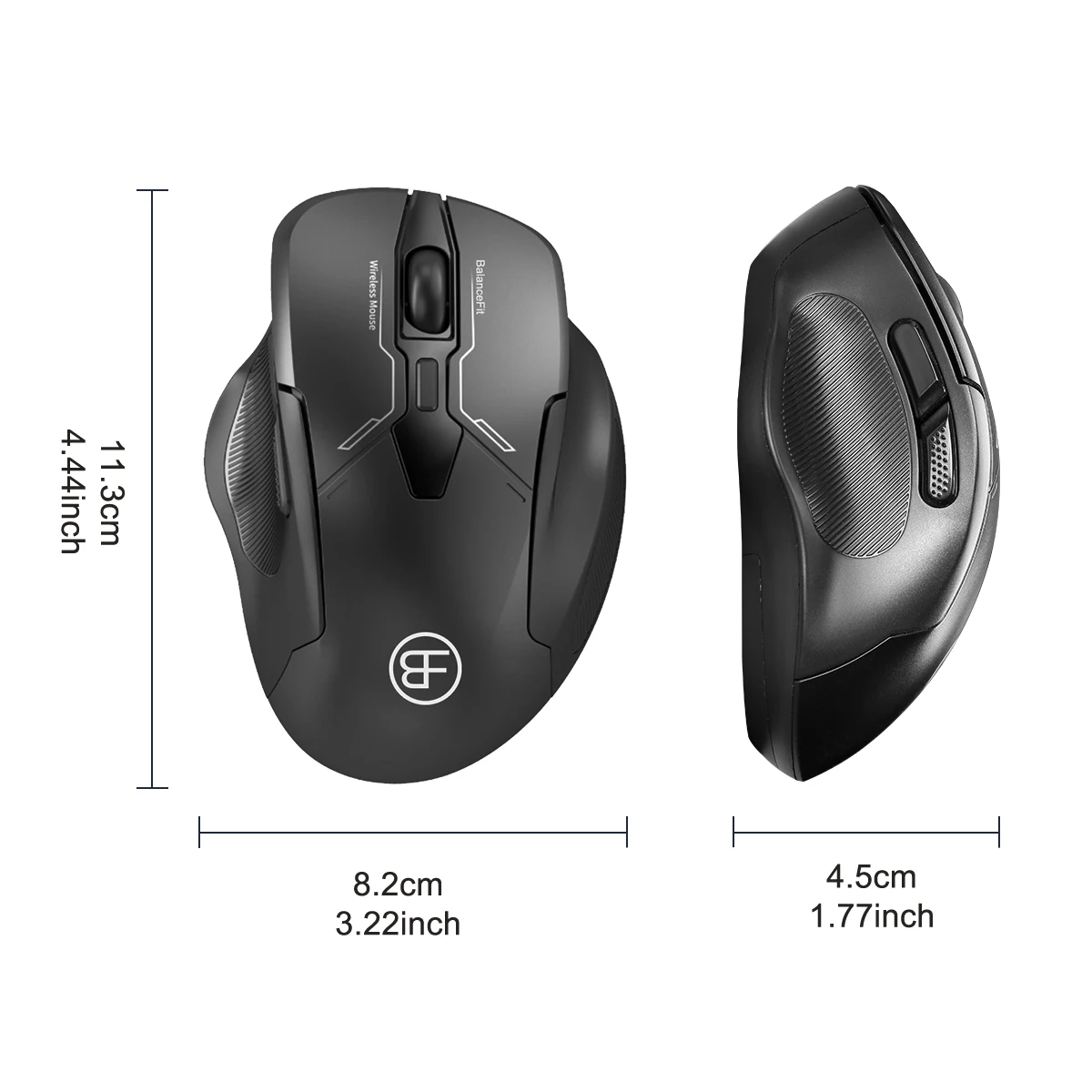 Wireless Mouse 2.4G Ergonomic Mouse for Notebook PC Laptop MacBook Portable Office Mouse Optical Office Mice DPI Adjustable