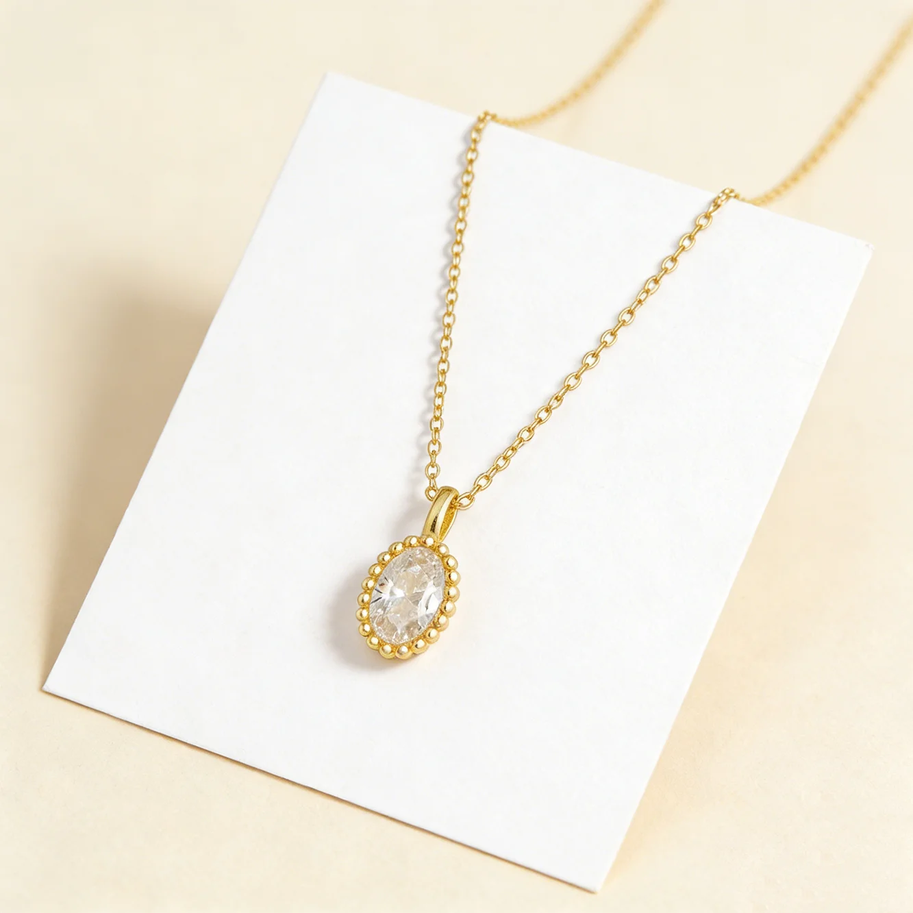 

Ожерелье FULSUN CZ с овальной подвеской в ​​форме бусины, серебро 925 пробы, позолоченное 14-каратным золотом/родием, женские изящные винтажные украшения