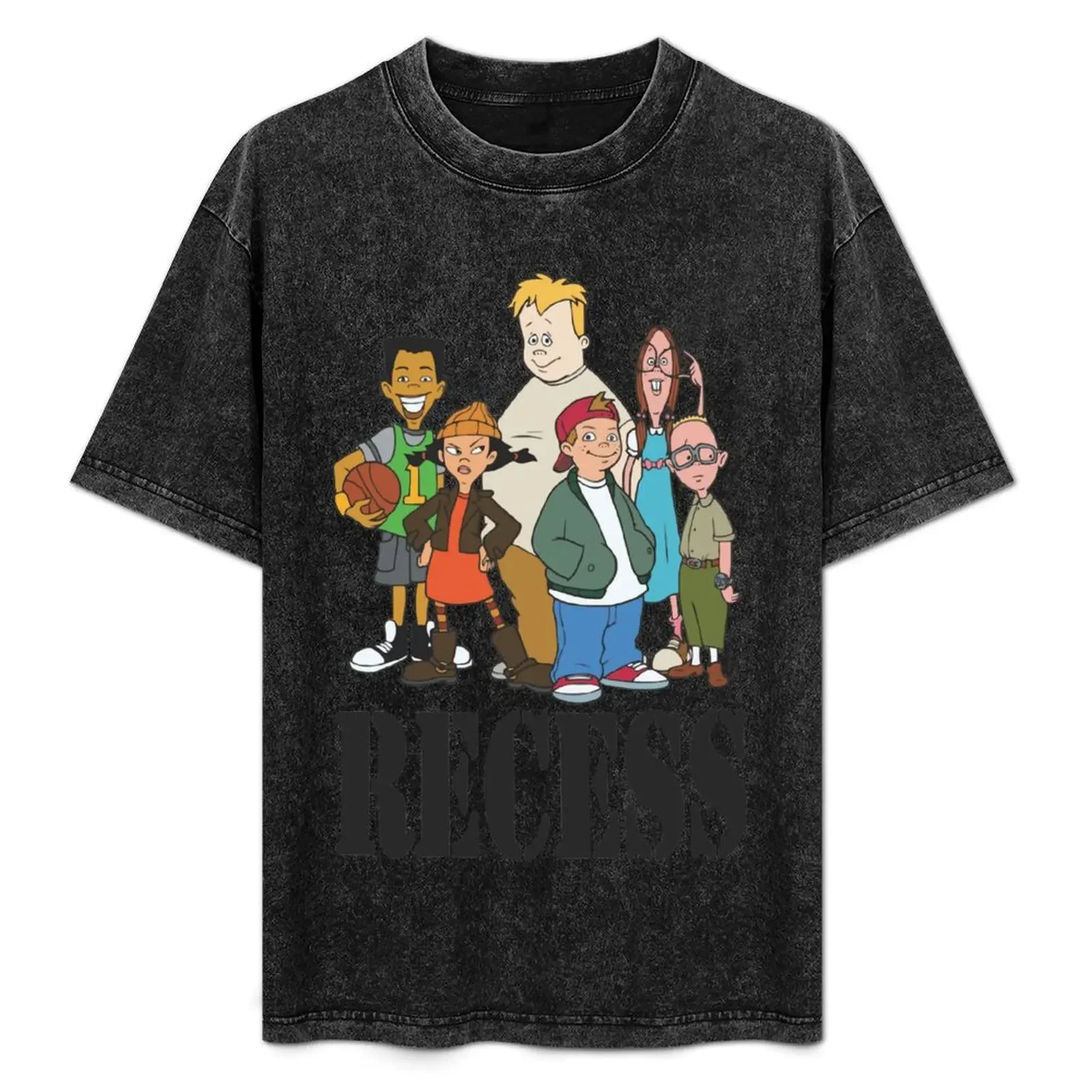 recess toon T-Shirt graphics oversized graphic tee men t shirts high quality