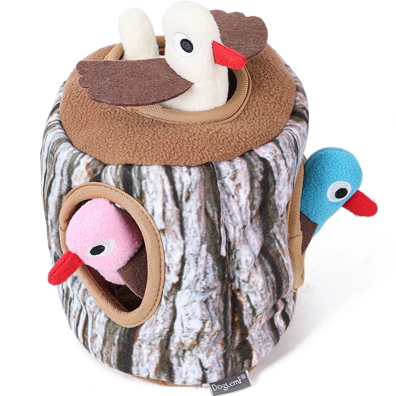 Educational Dog Toy Tree Bird Training Stress Relief Pet Energy Consumption Dog Training Toy