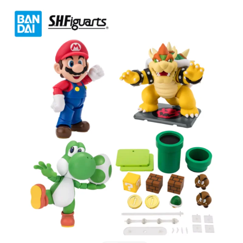 

В наличии: Коллекционная подвижная фигурка Bandai SHF Super Mario с сменными аксессуарами для взрослых коллекционеров