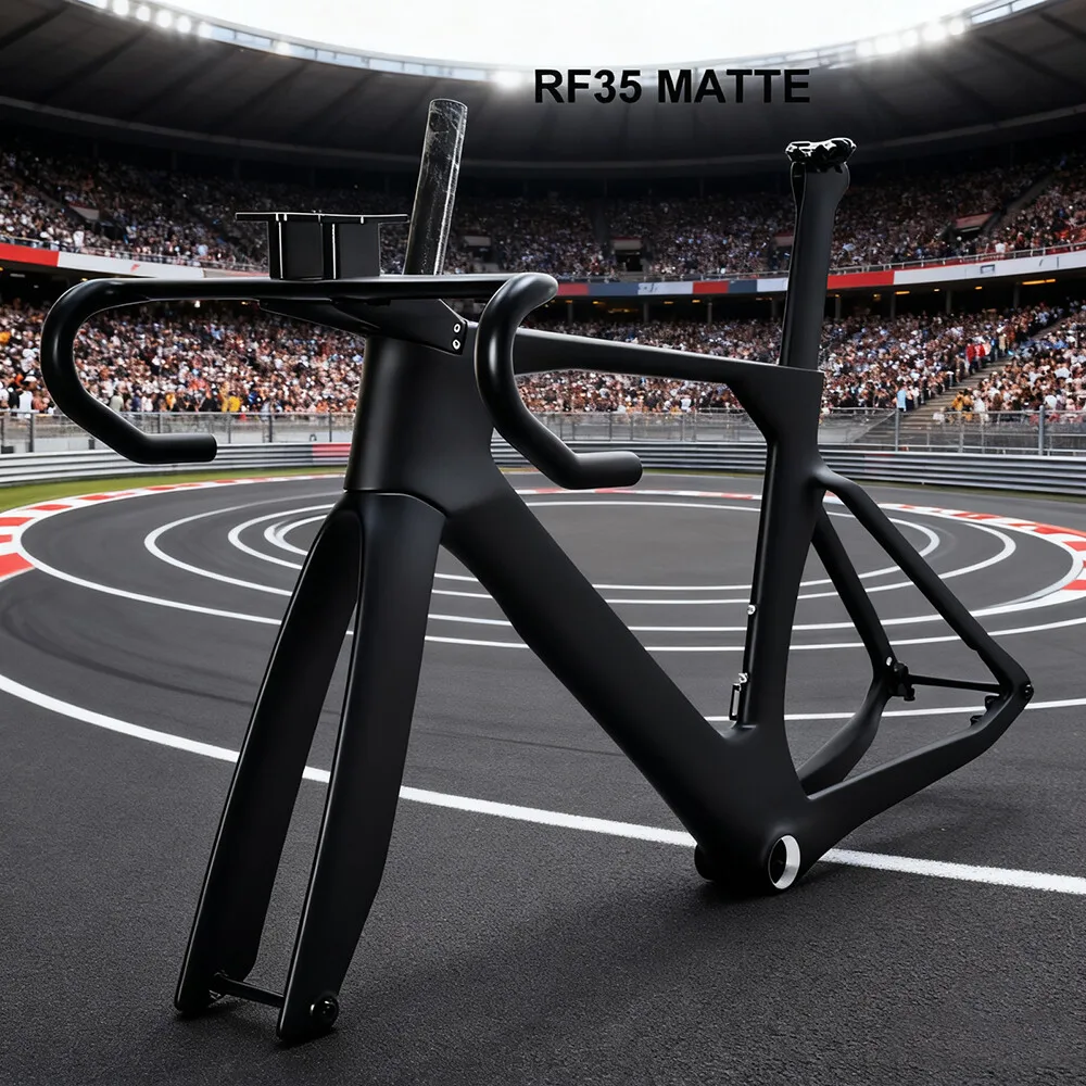 

2025 Disc Brake Carbon TT Bike Frame Time Trial Racing Bike Frameset with TT Handlebar Storage Case Triathlon Bicycle Frame