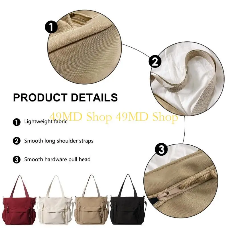 

49MD Женская сумка через плечо Студенческая школьная сумка Большая вместительная сумка для поездок на работу