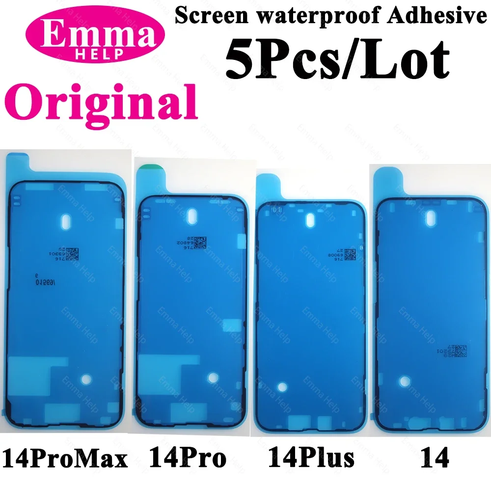 5Pcs adesivo impermeabile per iPhone 13 12 11 Pro Max 14Plus 3M adesivo LCD Screen Frame Seal riparazione adesivo accessori iphone