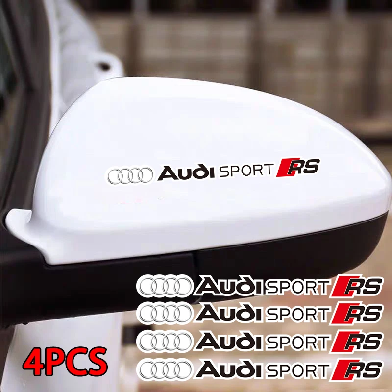 

4Pcs Car Logo Decorate Body Stickers For Audi Sline A1 A3 A4 A5 Q1 A2 B8 C6 A6 Q2 Q3 Q8 TT RS3 Q4 B6 S1 RS4 Q5 Q6 A7 A8 B9 Q7 S5