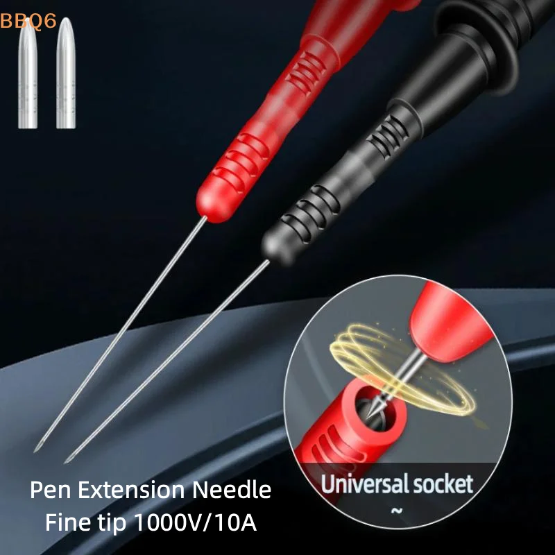 *T2003 1 Pair 0.7mm Multimeter Test Probe Tip Test Lead Extention Piercing Needle Tip Probe Detachable Accessories