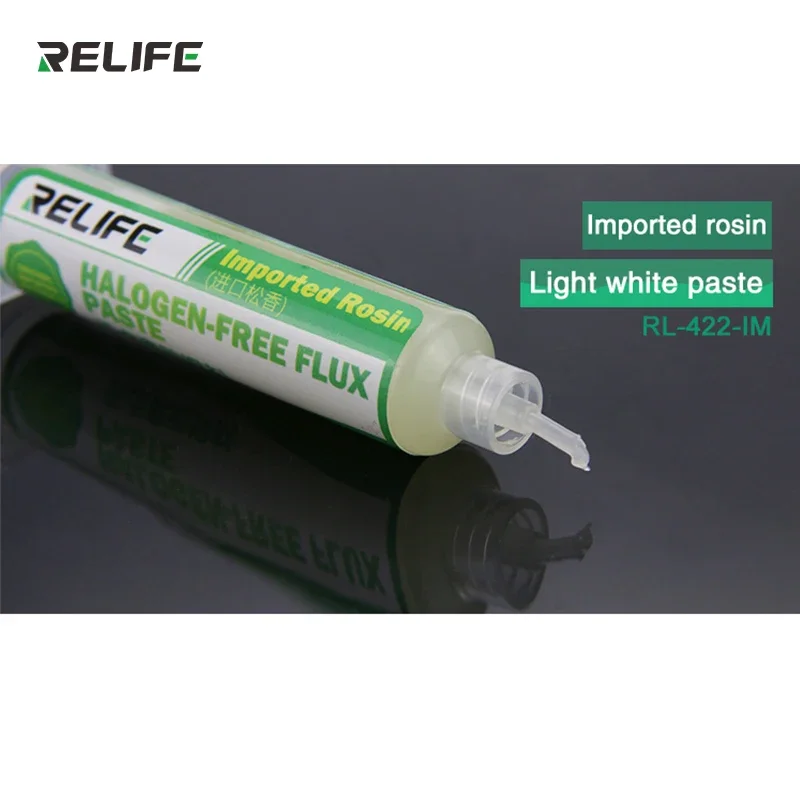 RELIFE RL-422-IM Lead-free Halogen-free Solder Paste Special Flux For Maintenance Solder Tools Safety Environmental Protection