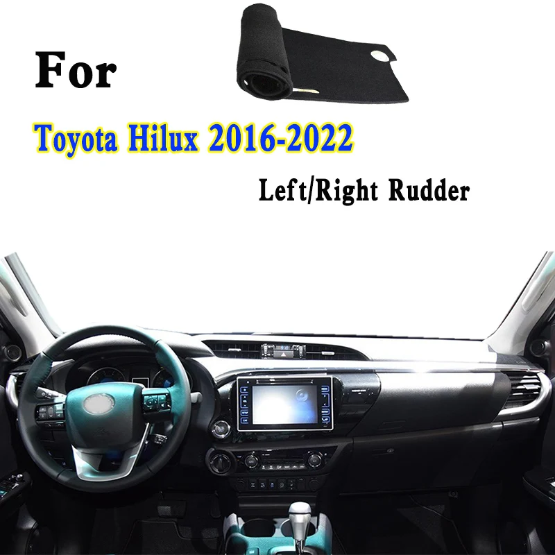 For 2016-2022 Toyota Hilux SW4 SR5 VIII Pickup N11 N12 N13 Dashmat Dashboard Cover Protective Sunscreen Pad Dash Mat